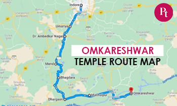 Omkareshwar Temple Route Map