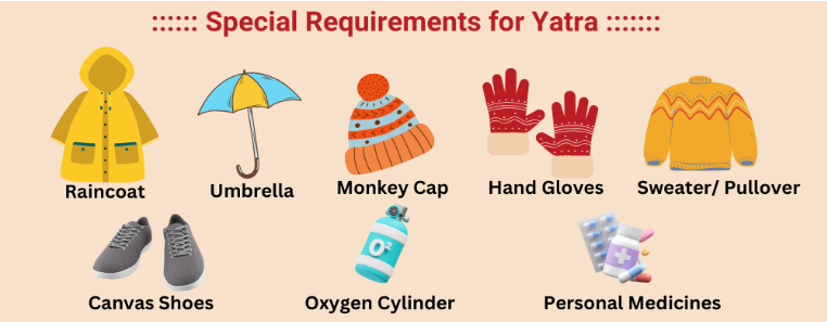 Special Requirements for Yatra